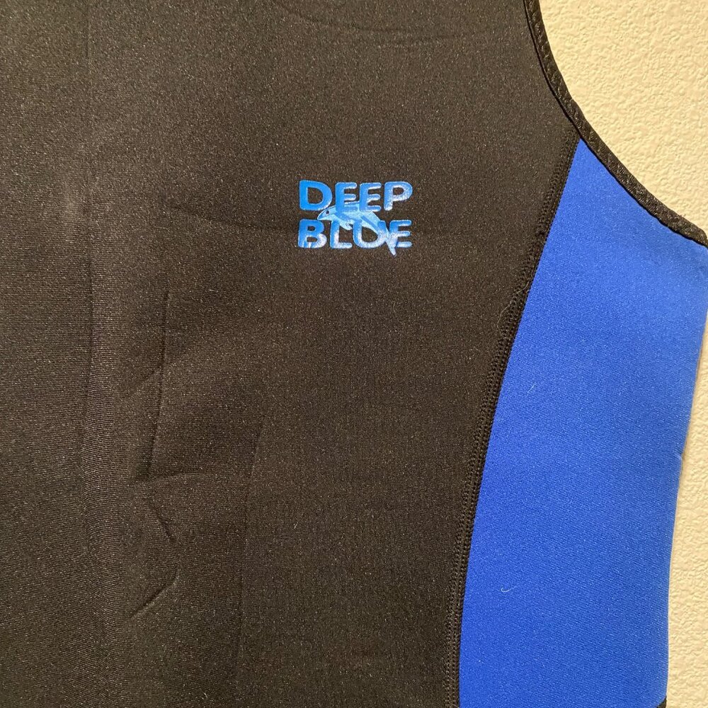 Deep Blue‎ Sleeveless Wetsuit Snorkel Scuba Dive Suit – Size Large - Picture 4 of 5